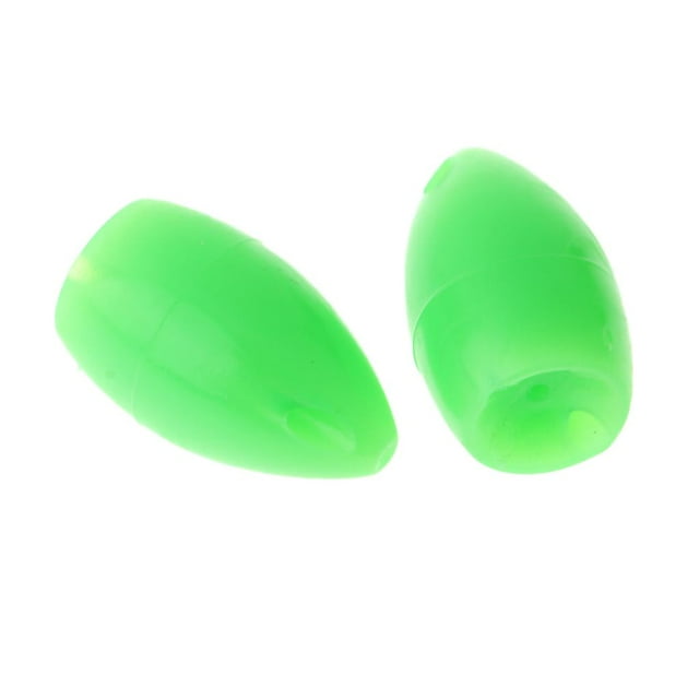 jinwen 2x Floating Bombarda Fishing Float for Casting Lure Sequins Flies Green 3.3g