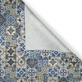 thumbnail image 6 of Ambesonne Moroccan Valance & Curtain, Portuguese Traditional, 55"x24", Blue White Pale Brown, 6 of 6
