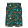 thumbnail image 4 of NTACZA Shorts for Men Holiday Mesh Liner Bathing Suit Floral Vacation Trunks for Men L, 4 of 6