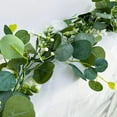 thumbnail image 3 of Valentine's Day Artificial Rose Ivy Garland Fake Hanging Greenery Vines Lifelike Floral Decor for Wedding Garden Wall Table Indoor Outdoor Home Holiday Accent Easter Floral Decor, 70.86in, White, 3 of 7