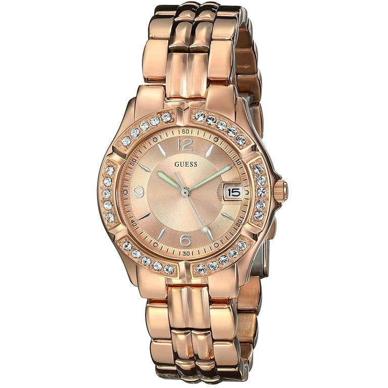 GUESS Women s U11069L1 Rose Gold Stainless Steel Quartz Watch