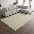 thumbnail image 2 of HomeRoots 677241 8 x 10 ft. Gold & Ivory Geometric Transitional Washable Machine Made Rectangle Area Rug with UV Protection, 2 of 8