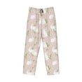 thumbnail image 4 of Goofa Cute Rabbit Printed Soft Pajama Pants for Men, Wide Leg Comfy Casual Lounge Yoga Pants-Small, 4 of 9