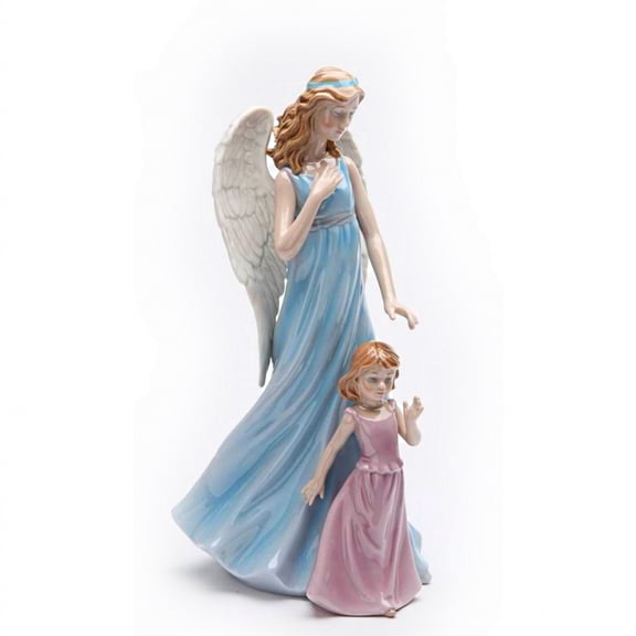 Angel With Girl Figurine