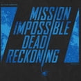 thumbnail image 2 of Men's Mission: Impossible Dead Reckoning Movie Logo Blue Graphic Tee Black X Large, 2 of 5