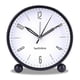 thumbnail image 5 of Silent Alarm Clock Non Ticking Analog Alarm Clocks Minimalistic Round Metal Light Alarm Clock 26s, 5 of 5