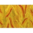 thumbnail image 1 of Ahgly Company Indoor Rectangle Oriental Yellow Modern Area Rugs, 6' x 9', 1 of 4