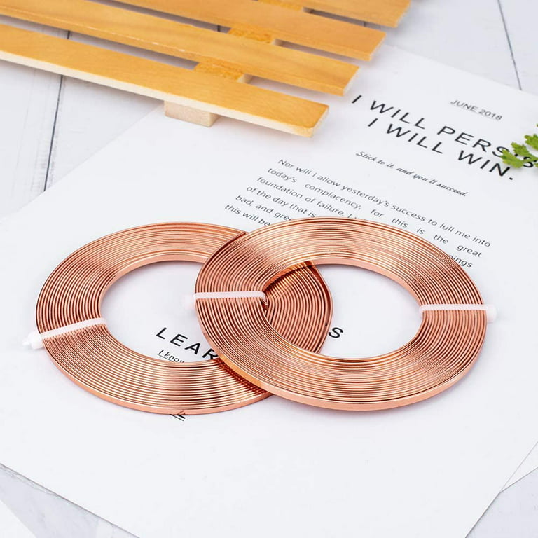 BENECREAT 19.7 Feet 5mm Wide Copper Flat Bezel Wire, 32 Gauge Platinum DIY  Bezel Setting Wire for Sculpting, Armature, Jewelry Making