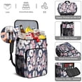 thumbnail image 5 of Travel Cooler Bag - Pioneer Flower Floral Print Pattern Camping Beer Cooler Backpack with Bottle Opener- Waterproof Insulated Picnic Backpacks - Cooler Bag for Beach, 5 of 6