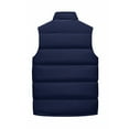 thumbnail image 4 of Huankd Men's Puffer Vest Winter Sleeveless Lightweight Jacket Outdoor Warm Zipper Outerwear Vests Navy M, 4 of 4