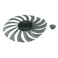 thumbnail image 2 of 14 Inch 15 Leaf Transparent Black Electric Fan Blade Replacement Accessory Replacement For 14-inch355mm Standing Fan Table Fan, 2 of 5