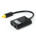thumbnail image 3 of Cable de audio de fibra óptica digital 1 macho a 2 hembra adaptador divisor negro Tmvgtek 1xx1he6pt3ys5kn6, 3 of 7