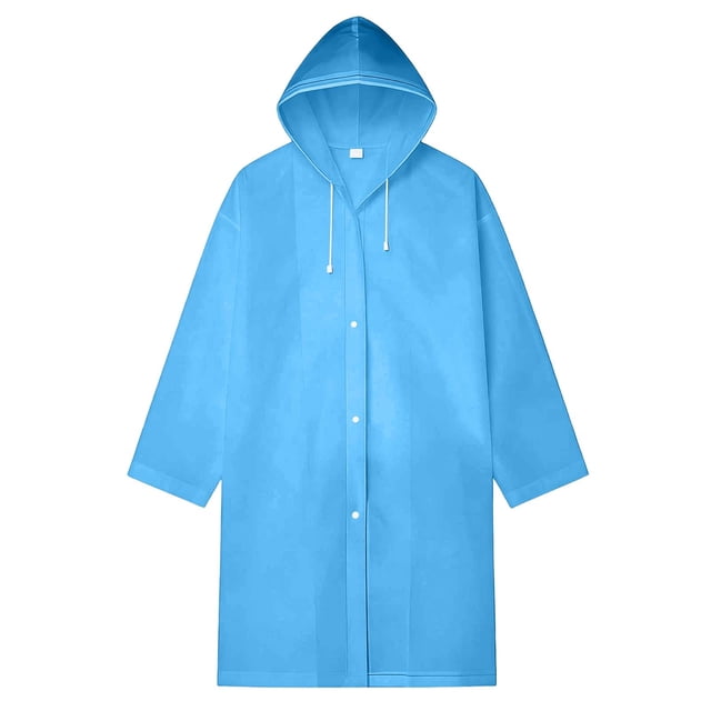 SIfdSeng Poncho de Pluie Jetable Poncho de Pluie Unisexe Réutilisable Imperméable Transparent en PEVA Cape de Pluie Portable Manteau de Pluie Respirant pour Voyage Randonnée Cyclisme et Camping