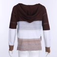 thumbnail image 4 of Sudadera con capucha para mujer, suéteres con bloque de color, manga larga, sudaderas con capucha, 4 of 8