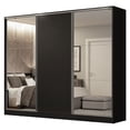 thumbnail image 1 of Ropero Closet Madesa Royale 3 Puertas 2 Espejo Negro, 1 of 5