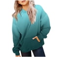 thumbnail image 4 of Chandail à Capuche pour Filles Manches Longues Mignon Haut Ample Décontracté pour Adolescentes, 4 of 5