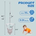 thumbnail image 4 of G TALECO GEAR Baby Jumper Doorway with Hook for Infant & Toddlers, Adjustable Strap for Baby Bouncers Indoor/Outdoor with Soft Rug, 6+ Months, Gray, 4 of 7