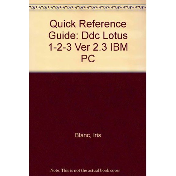Pre-Owned Lotus 1-2-3, Ver 2.3, IBM PC