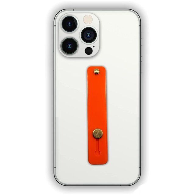 Sujetador de Silicon Ximxi para Celular de Facil Uso Color Naranja