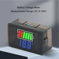 thumbnail image 4 of Monitor De Batería Digital LED, Medidor De Voltaje Con Retroiluminación Para Automóvil, RV, Motocicleta, Barco, Adecuado Para Batería De Litio Ternaria, Batería ácida,, 4 of 7