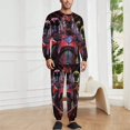 thumbnail image 2 of Power Rangers Men's Lounge Pajamas Set 2-Piece Crew Neck Sleepwear Soft Long Sleeve Top & Pants for Sleep, Home & Vacation M, 2 of 8