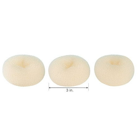 Bun Donut Maker Great For Children Hair Blonde Ring Style 3 Inch