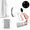 white, variant on iFaveorr Steamer for Clothes, 2-in-1 Handheld Steam Iron, 10s Fast Heat with 220ml Tank for Home Travel, 110V-120V, Gray Red