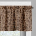 thumbnail image 3 of Ambesonne Kitchen Window Valance, Bakery Themed Muffins, 54" X 18", Cocoa Redwood, 3 of 5