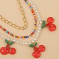 thumbnail image 4 of Collier Multicouche Mode Fausse Perle Collier Cerise Collier de Perles pour Femmes, 4 of 10