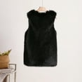 thumbnail image 5 of Munlar Women Jackets Clearance Sale-Fashion Medium Length Faux Fur Vest Warm Vest Faux Furs Black Petticoat Clearance, 5 of 5