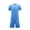 Sky Blue, variant on QSXADF Kids Soccer Jerseys Set Football Shirt Shorts Stylish Solid Short Sleeve V Neck Soccer Uniform Shorts Athletic Boys Kids Clothing Set Children Outwear