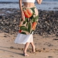 thumbnail image 6 of Peach Women's Chiffon Beach Dresses Summer Dress with Polyester Straps, 6 of 6