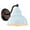 Light Blue, variant on CHLOE Ironclad Industrial 1 Light Oil Rubbed Bronze Indoor Wall Sconce 9" Wide
