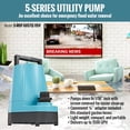 thumbnail image 3 of Bomba utilitaria Little Giant 5-MSP 115 V 1/6 HP 1500 GPH azul, 3 of 9