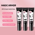 thumbnail image 2 of Pegamento para uñas MAGIC ARMOR Solid 15 g x3 sin lámpara UV de secado rápido, 2 of 7