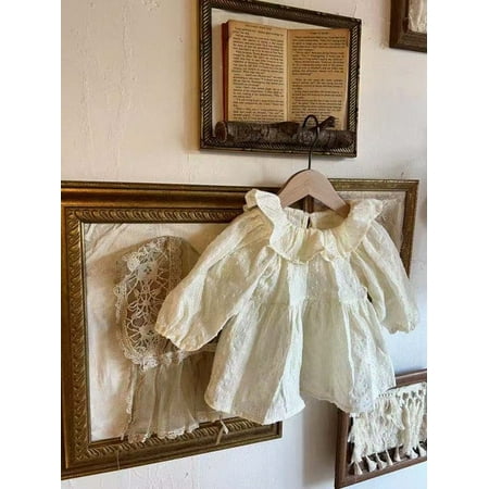 

DanceeMangoo New Baby Girl Long Sleeve Floral Bodysuit Cotton Princess Infant Girl Clothes Cotton Toddler Jumpsuit Autumn Girls Dress