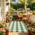 thumbnail image 4 of CaiYueKe Spring Summer Buffalo Plaid Rug, 24"x 16" Outdoor Rug Decorative Mat, Washable Doormat Foldable Area Rug for Outdoor Patio Indoor Living Room Dining Room Kitchen, 4 of 9