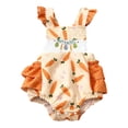 thumbnail image 6 of LRen Easter Baby Girl Outfit Bow Eggs Embroidery Smocked Bubble Romper Easter Cute Summer Clothes Easter Gifts,Red,3-6 Months, 6 of 6