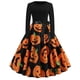 thumbnail image 3 of Accesorios de disfraz de Halloween para mujer, vestido de princesa de manga larga, elegante vestido de calabaza, vestido de fiesta Vintage para Festival, 3 of 5