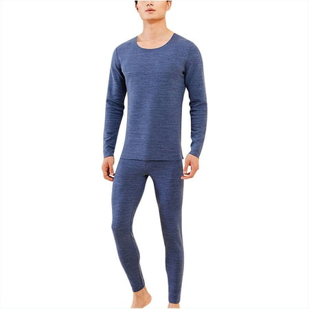 

DECILRO Lingerie for Women Men s Colorful Velvet Thermal Underwear Plush Thickened Double-sided Frosted Warm Clothing Suit Heating Autumn Clothes Pants Navy XXL