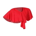thumbnail image 4 of Baile de salón Top Gargantilla Ropa de cuello Sin mangas Uniformes formales Trajes Bib Shawl Mujeres falso para practicar Cha Cha Party Rumba SG BLESIY gargantilla falsa, 4 of 8