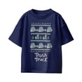 thumbnail image 2 of Trash Truck Sweater Stack Pattern Youth T Shirt (Navy, XS-XL), 2 of 4