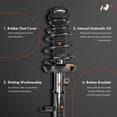 thumbnail image 3 of A-Premium Front Pair (2) Shock Complete Strut & Coil Spring Assembly Compatible with Chrysler Sebring 2001-2005 & Dodge Stratus 2001-2005, FWD Coupe, Driver and Passenger Side, 3 of 8
