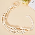 thumbnail image 7 of Wood Beaded Plant Hanger Macrame Hanging Planters 63cm Long Boho Decorative Flower Pot Holder Basket with Tassels Wall DecorDIY, 7 of 7