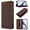 Brown, variant on Case for Samsung Galaxy S24 / S25, Shockproof PU Leather Flip Wallet Case with RFID Block Card Slots Kickstand Magnetic Phone Cover for Samsung Galaxy S24 / S25, Brown