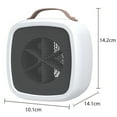 thumbnail image 2 of Calentador eléctrico de bajo consumo con protección contra vuelcos y sobrecalentamiento para cuartos de baño familiares, 2 of 5