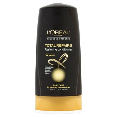 L'Oreal Paris Advanced Haircare Ceramide Total Repair 5 Restoring Conditioner, 25.4 fl oz