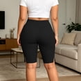 thumbnail image 4 of Tumotour Athletic Running Yoga Short for Women's Elastic Waist Knee Length Outdoor Work Shorts Jogging Walkshort Summer High Waisted Biker Shorts, 4 of 7