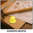 thumbnail image 4 of Yellow Hand Grinder with Selfadhesive Backing for Sanding Various Materials Including Wood Metal, 4 of 8