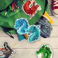 thumbnail image 4 of Juego de 12 llaveros con forma de dragón y diamante Demonwer DIY Art, 4 of 7
